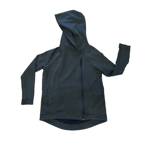 Nike Womens Medium Dark Green Off-Center Full Zip Hoodie Jacket 684928-325 - Picture 1 of 12